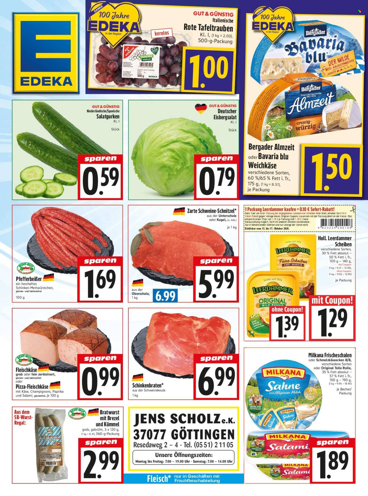 Leták Edeka - 12.10.2026 - 17.10.2026. Strana 1