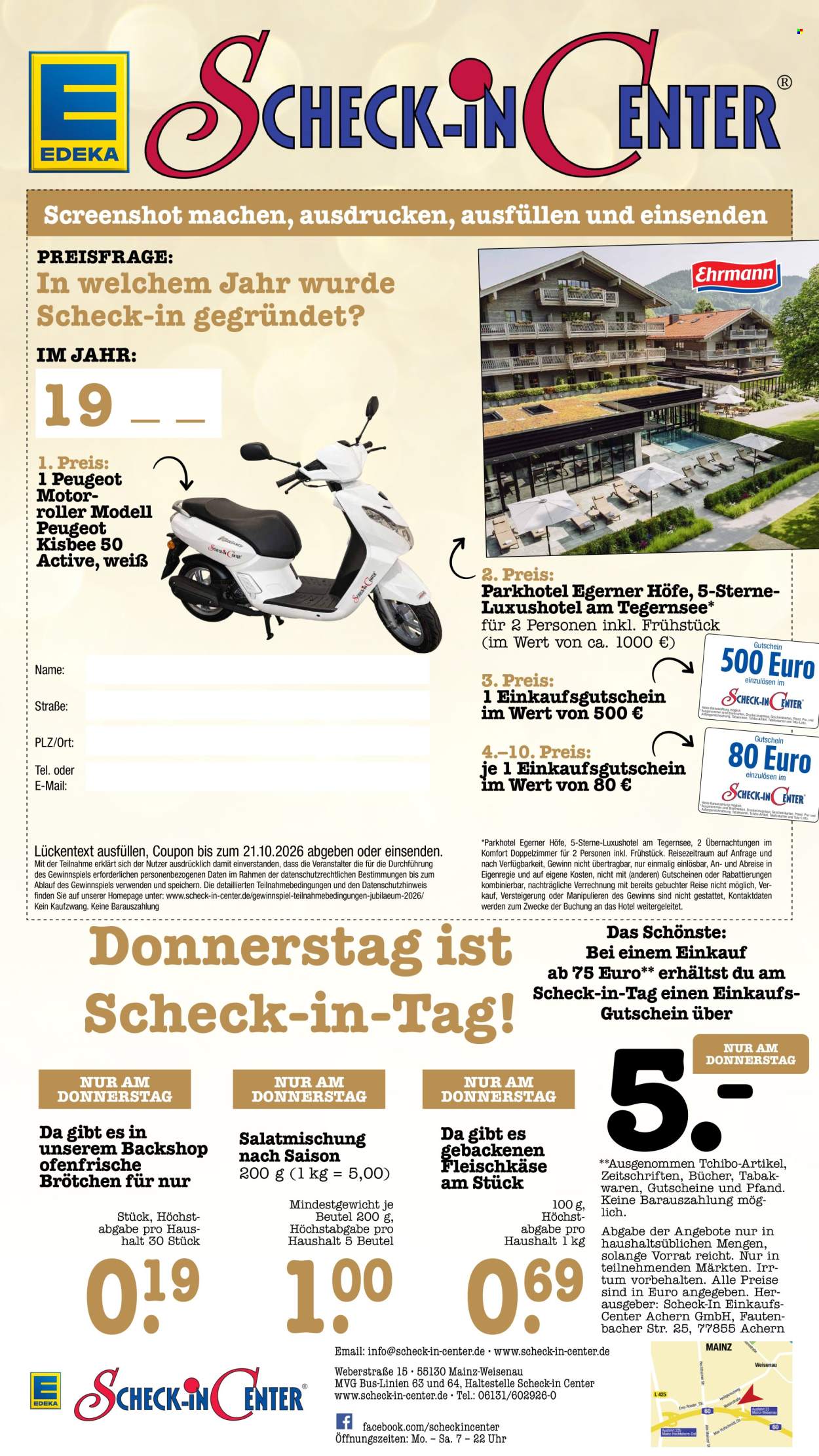 Leták Scheck-in - 12.10.2026 - 17.10.2026. Strana 73