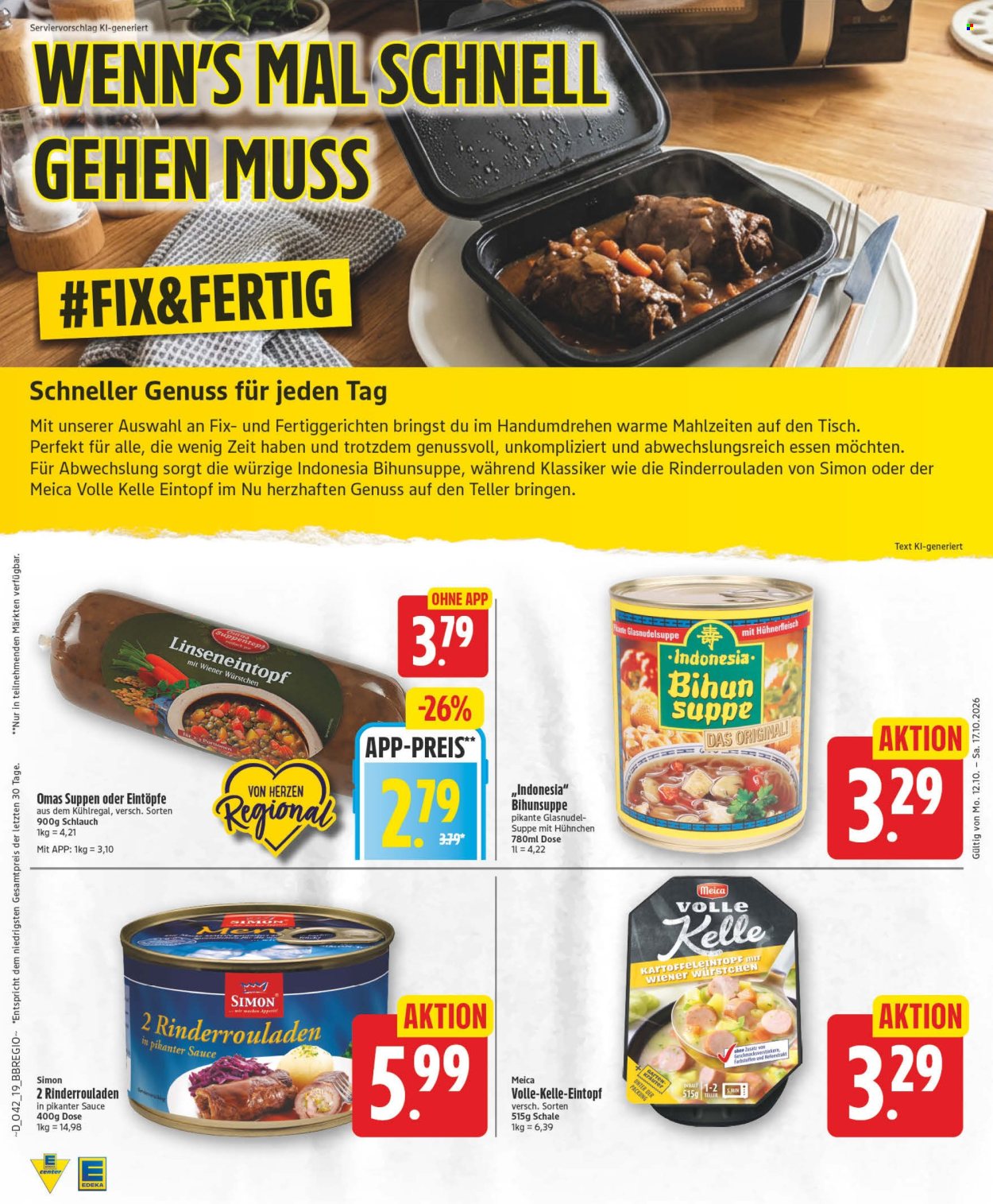 Leták Edeka - 12.10.2026 - 17.10.2026. Strana 19