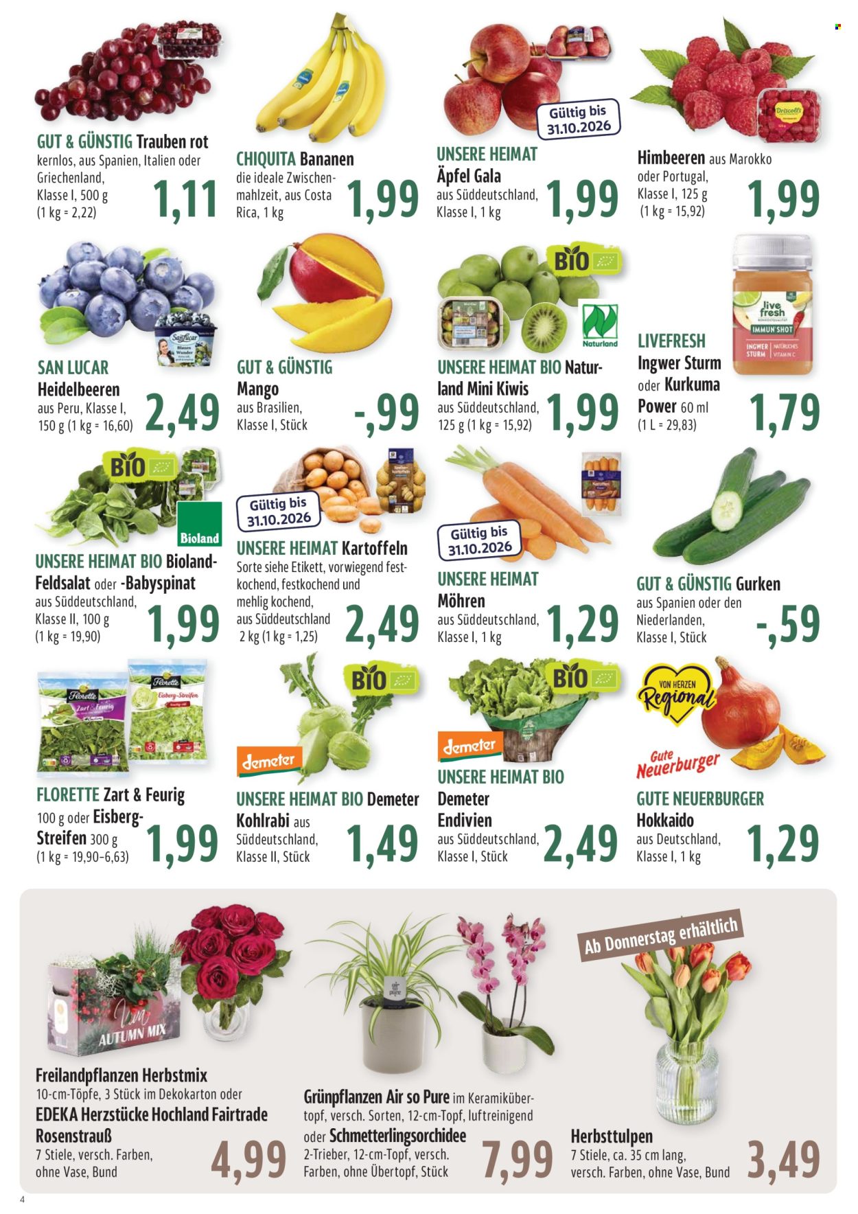 Leták Edeka - 12.10.2026 - 17.10.2026. Strana 4