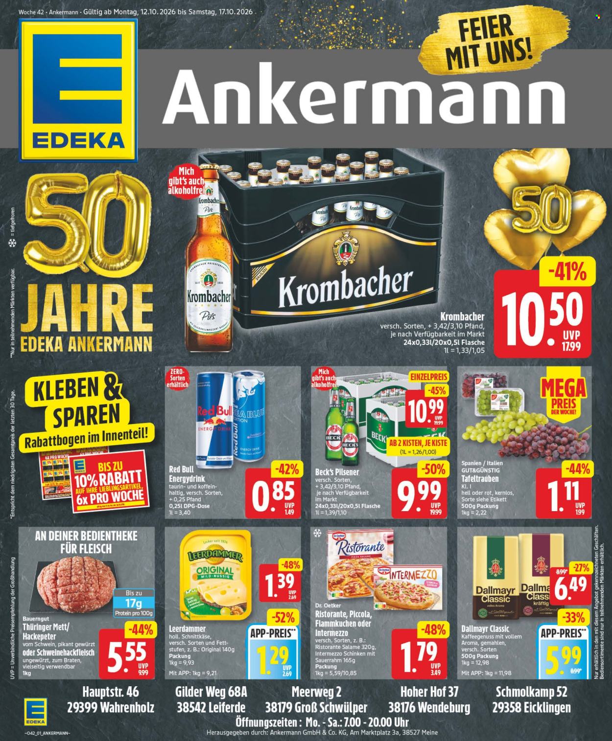 Leták Edeka - 12.10.2026 - 17.10.2026. Strana 1