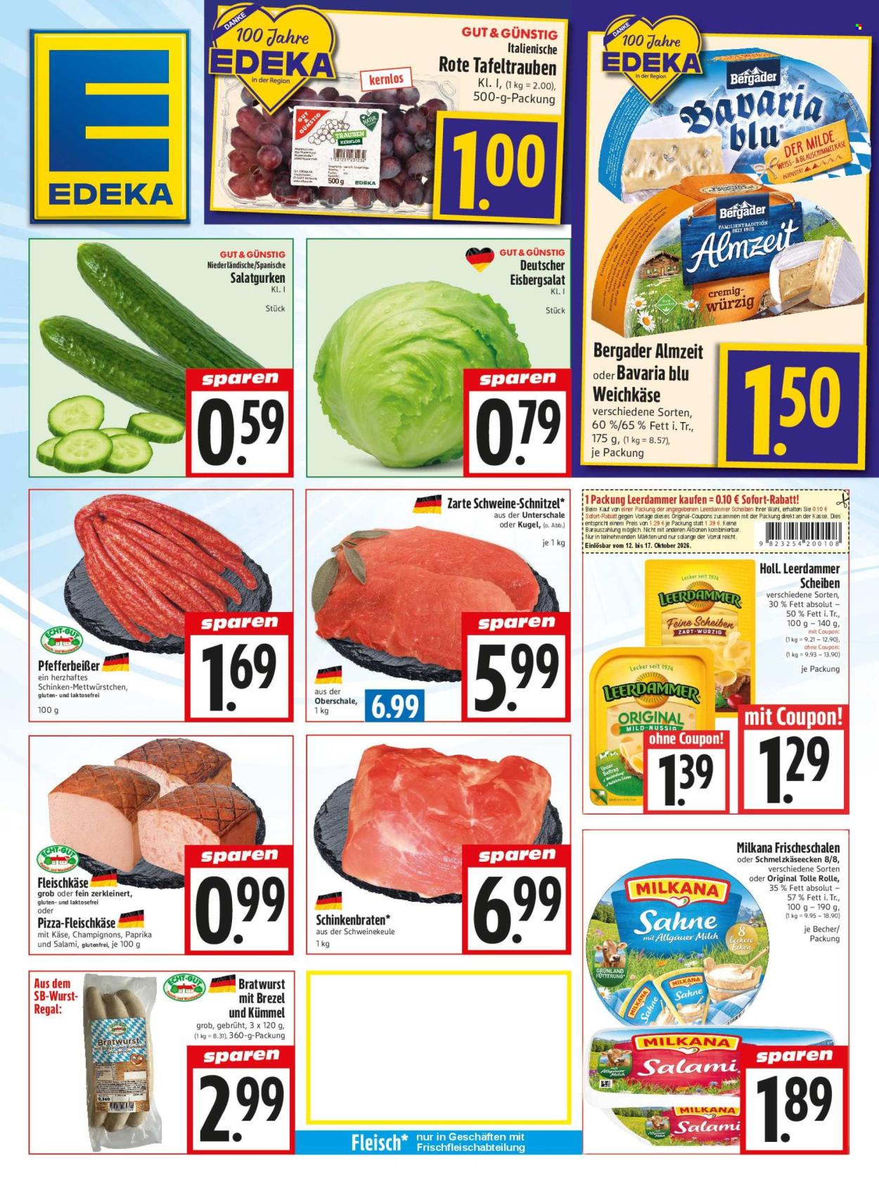 Leták Edeka - 12.10.2026 - 17.10.2026. Strana 1