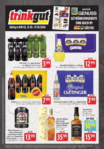 Prospekte Edeka Getränkemarkt - 12.10.2026 - 17.10.2026.