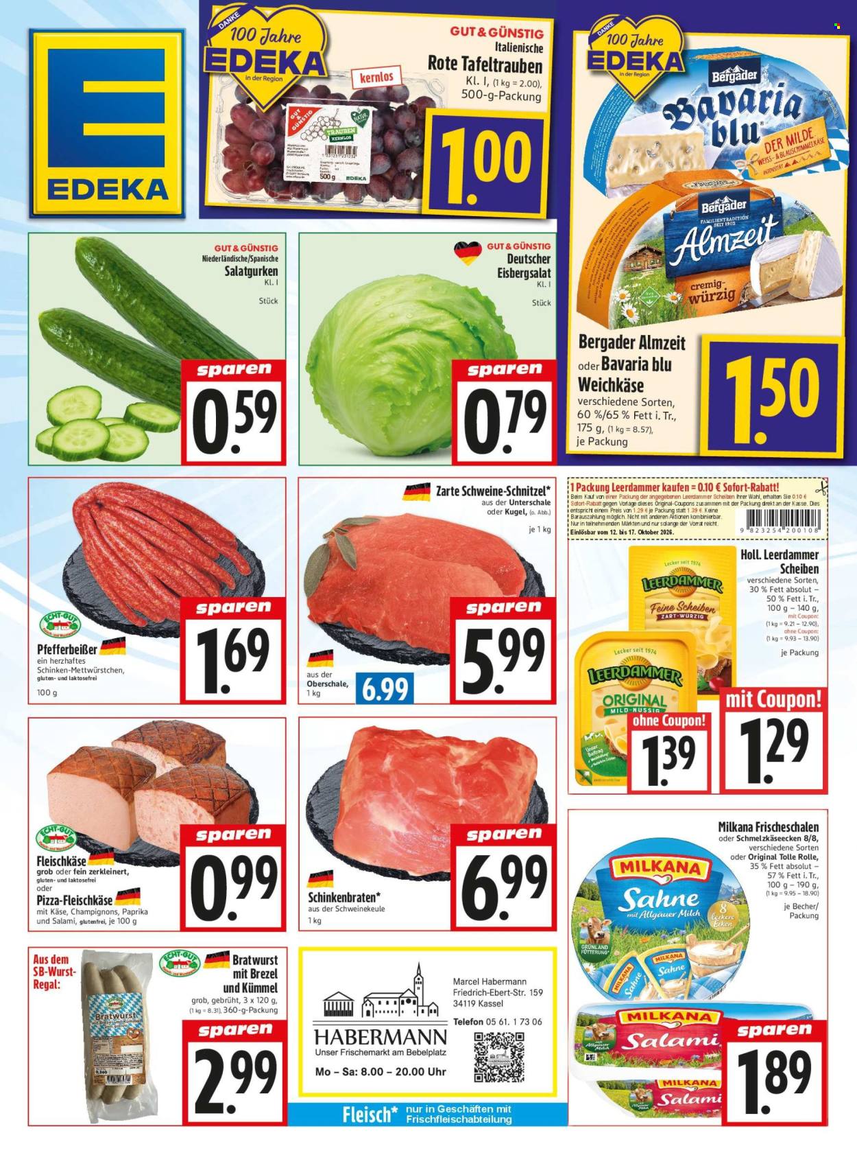 Leták Edeka - 12.10.2026 - 17.10.2026. Strana 1
