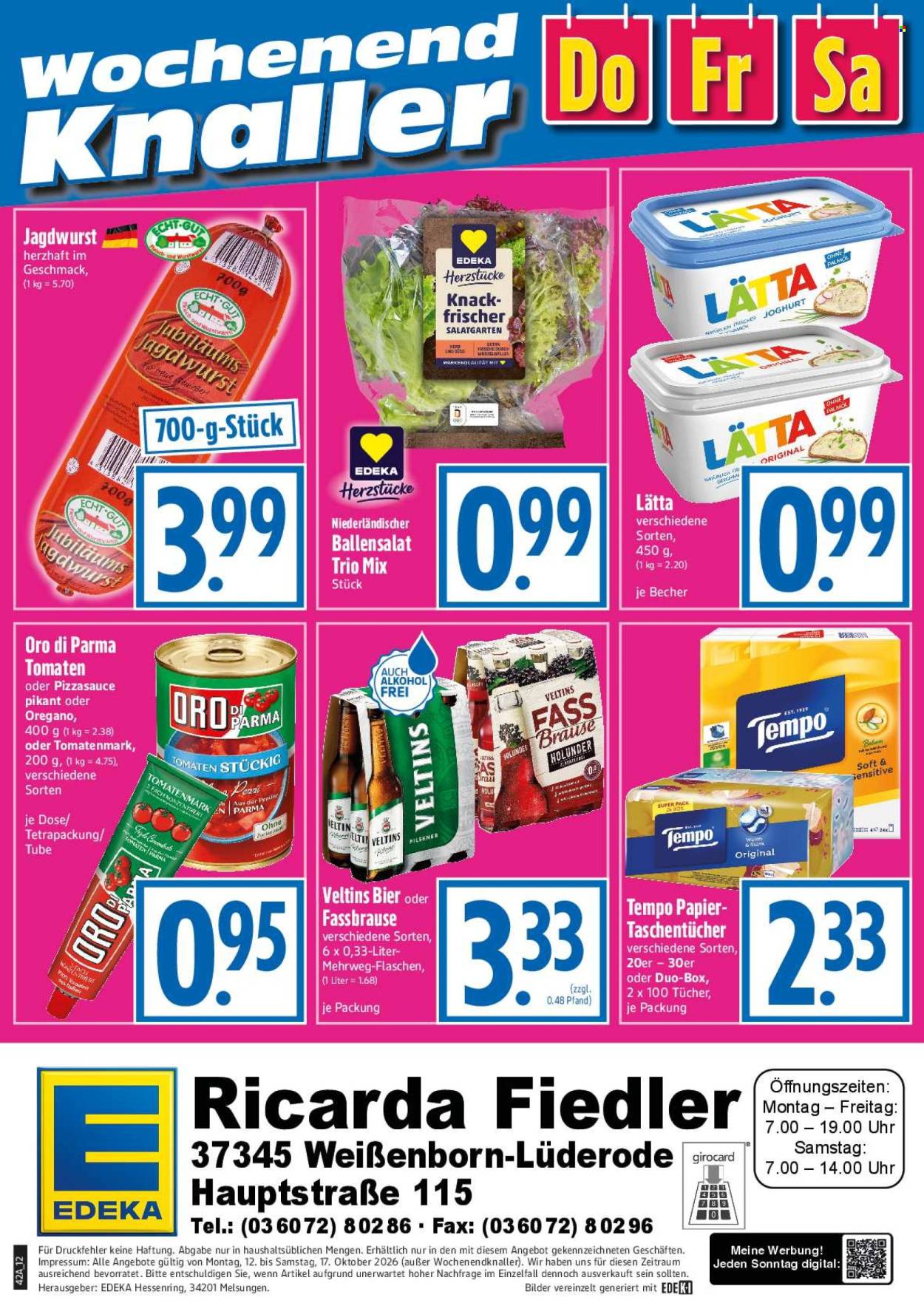 Leták Edeka - 12.10.2026 - 17.10.2026. Strana 12