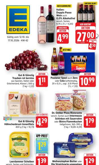 Prospekte Edeka - 12.10.2026 - 17.10.2026.
