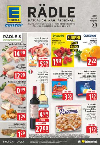 Prospekte E center - 12.10.2026 - 17.10.2026.
