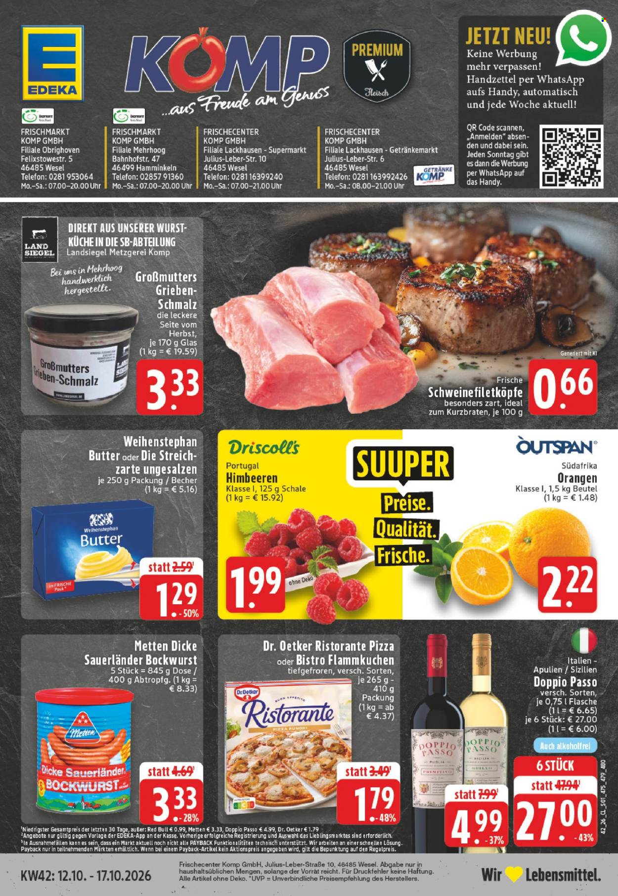 Leták Edeka - 12.10.2026 - 17.10.2026. Strana 1