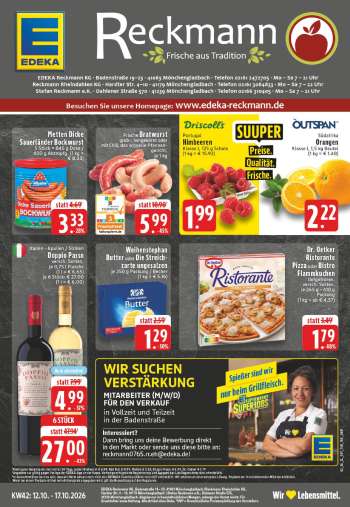 Prospekte Edeka - 12.10.2026 - 17.10.2026.
