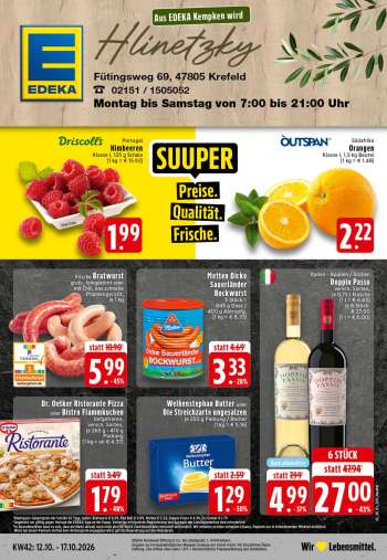 Prospekte Edeka - 12.10.2026 - 17.10.2026.