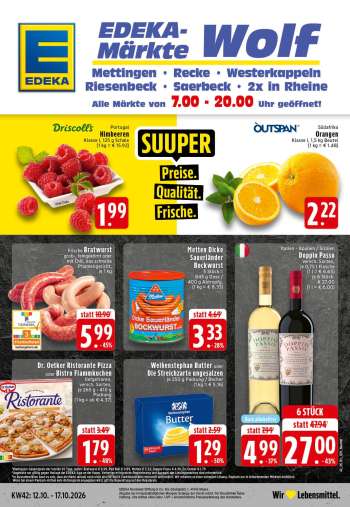 Prospekte Edeka - 12.10.2026 - 17.10.2026.