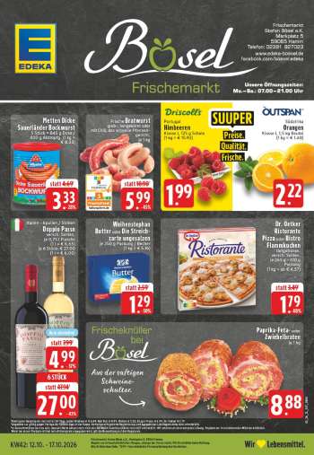 Prospekte Edeka - 12.10.2026 - 17.10.2026.
