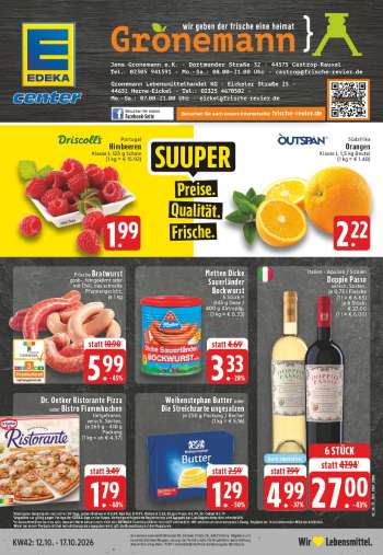 Prospekte Edeka - 12.10.2026 - 17.10.2026.