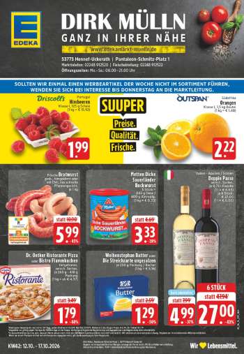 Prospekte Edeka - 12.10.2026 - 17.10.2026.