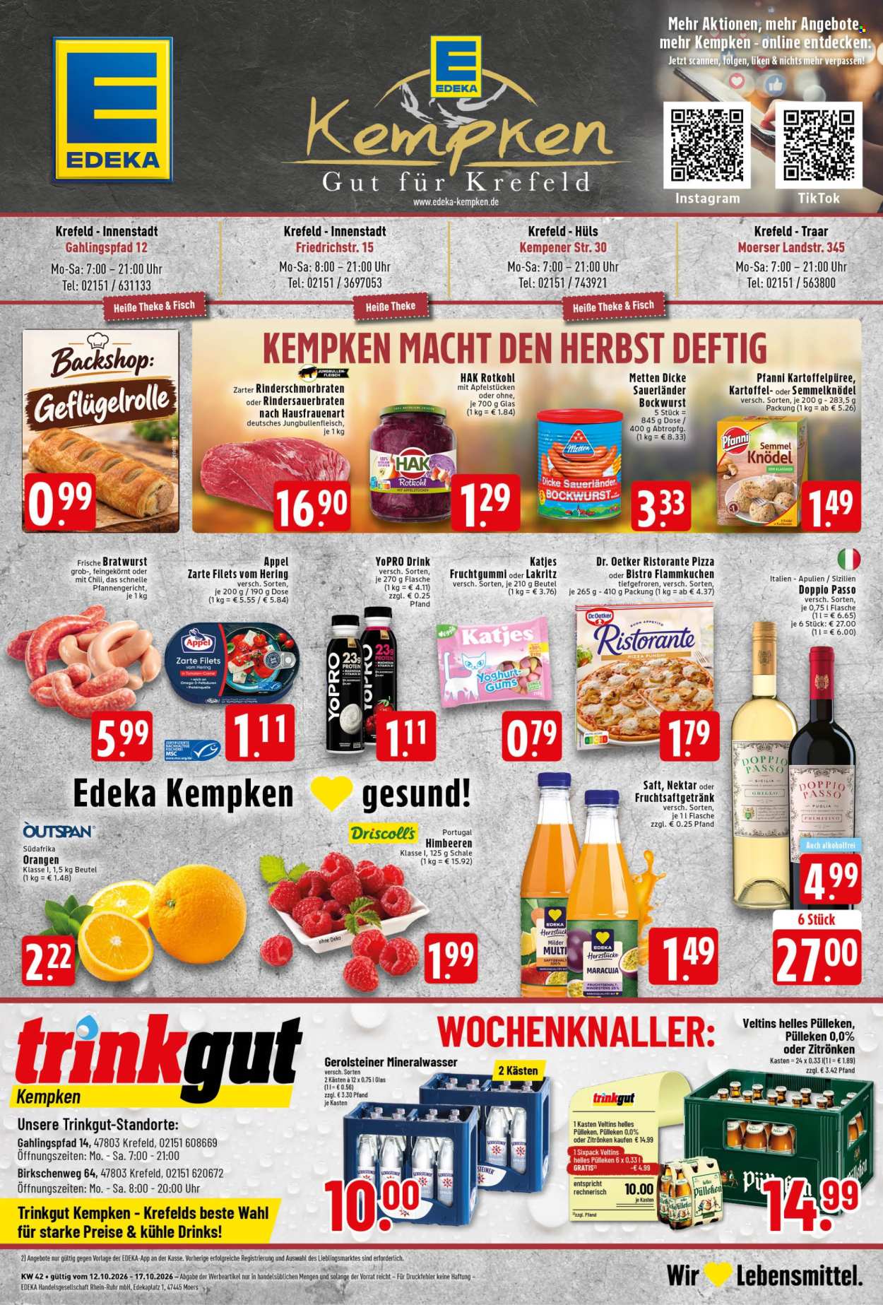 Leták Edeka - 12.10.2026 - 17.10.2026. Strana 1