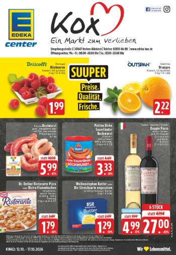 Prospekte Edeka - 12.10.2026 - 17.10.2026.