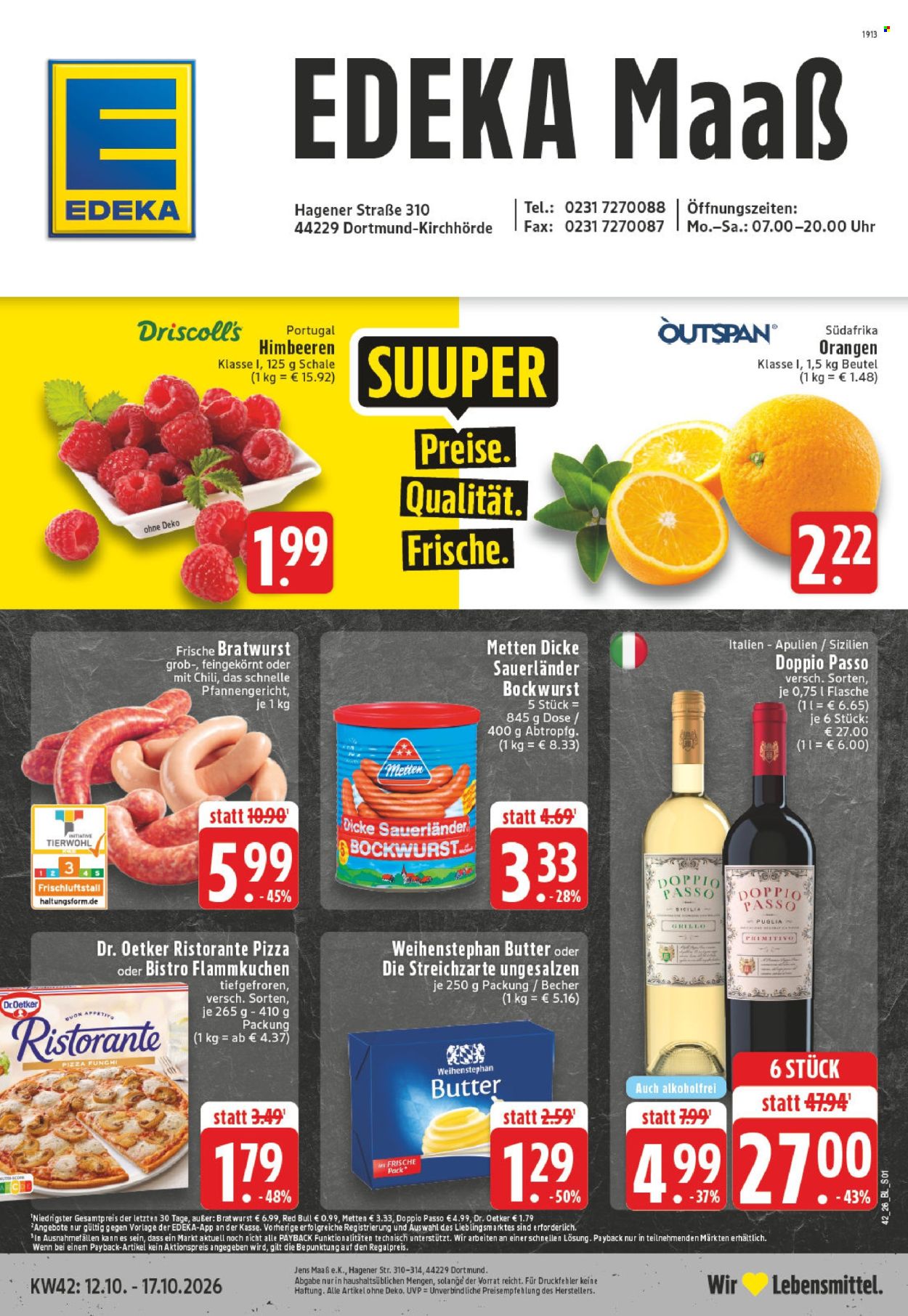 Leták Edeka - 12.10.2026 - 17.10.2026. Strana 1