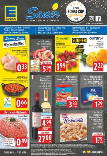 Prospekte Edeka - 12.10.2026 - 17.10.2026.