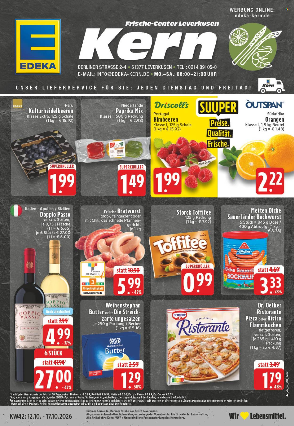 Leták Edeka - 12.10.2026 - 17.10.2026. Strana 1