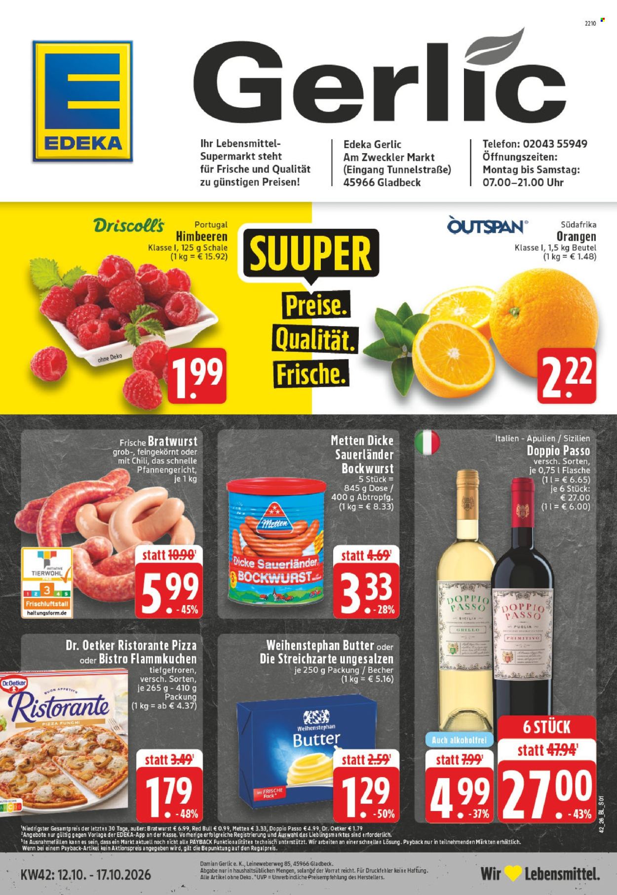 Leták Edeka - 12.10.2026 - 17.10.2026. Strana 1