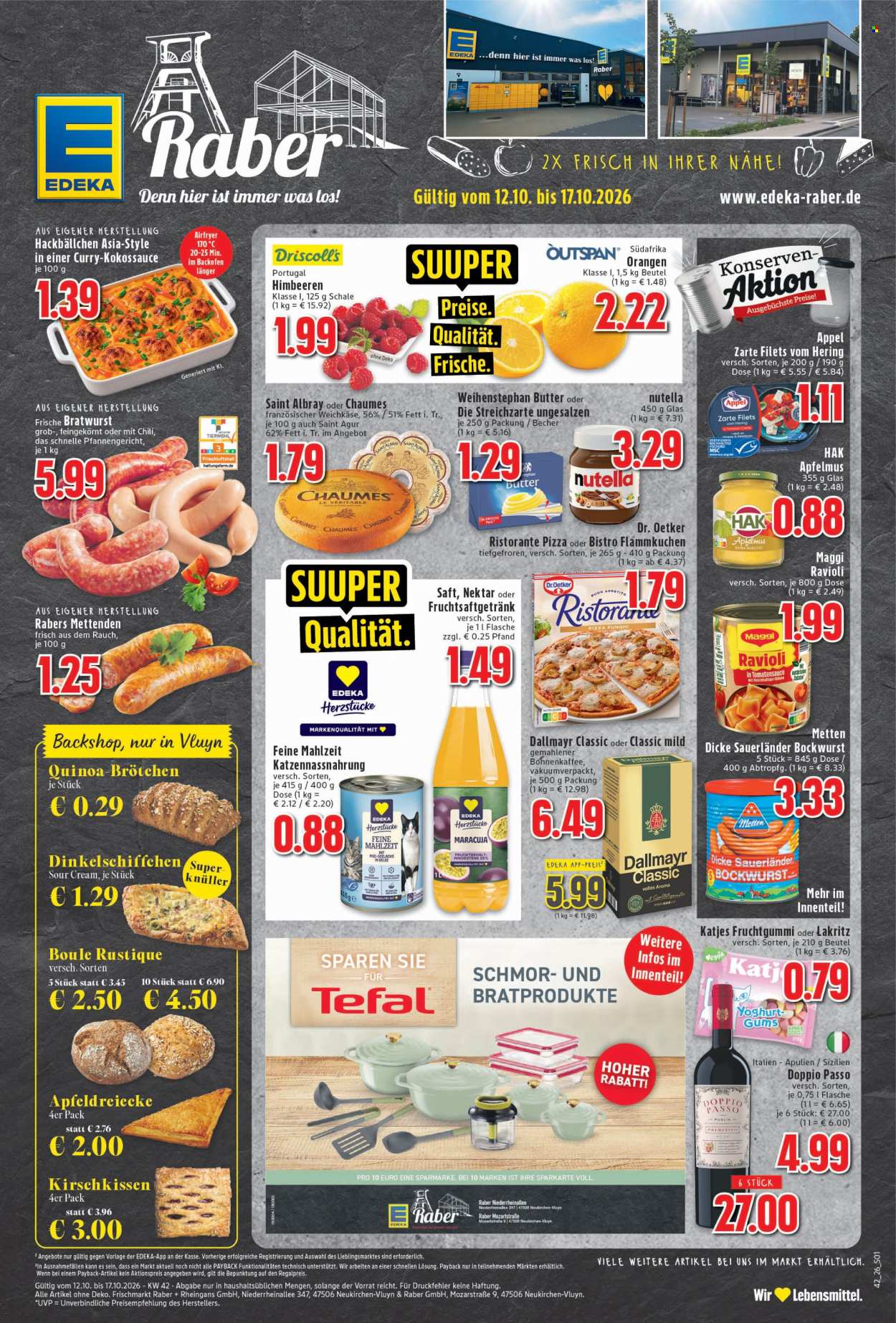 Leták Edeka - 12.10.2026 - 17.10.2026. Strana 1