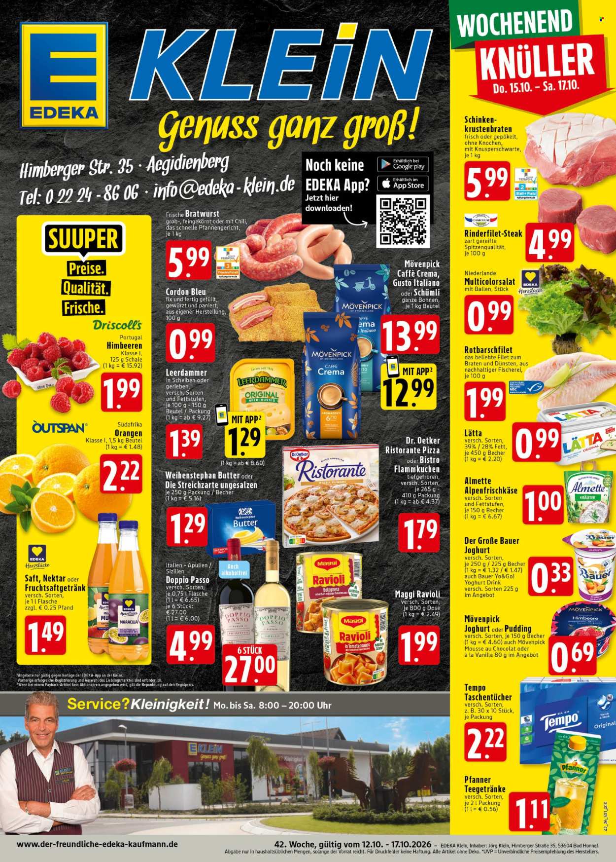 Leták Edeka - 12.10.2026 - 17.10.2026. Strana 1