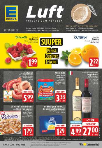 Prospekte Edeka - 12.10.2026 - 17.10.2026.