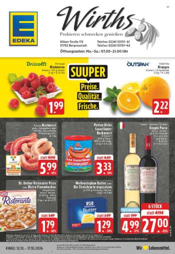 Prospekte Edeka - 12.10.2026 - 17.10.2026.
