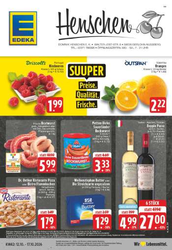 Prospekte Edeka - 12.10.2026 - 17.10.2026.