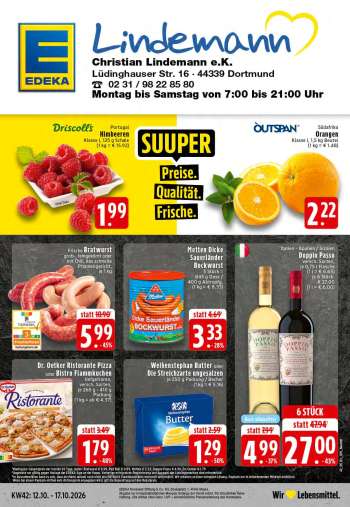 Prospekte Edeka - 12.10.2026 - 17.10.2026.