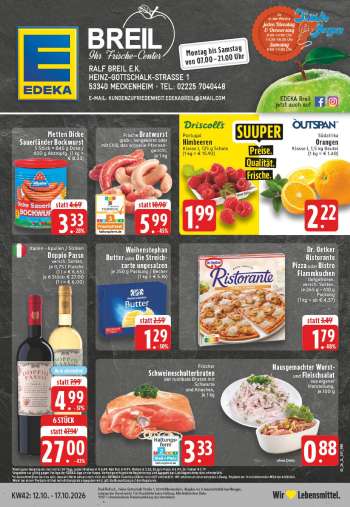 Prospekte Edeka - 12.10.2026 - 17.10.2026.
