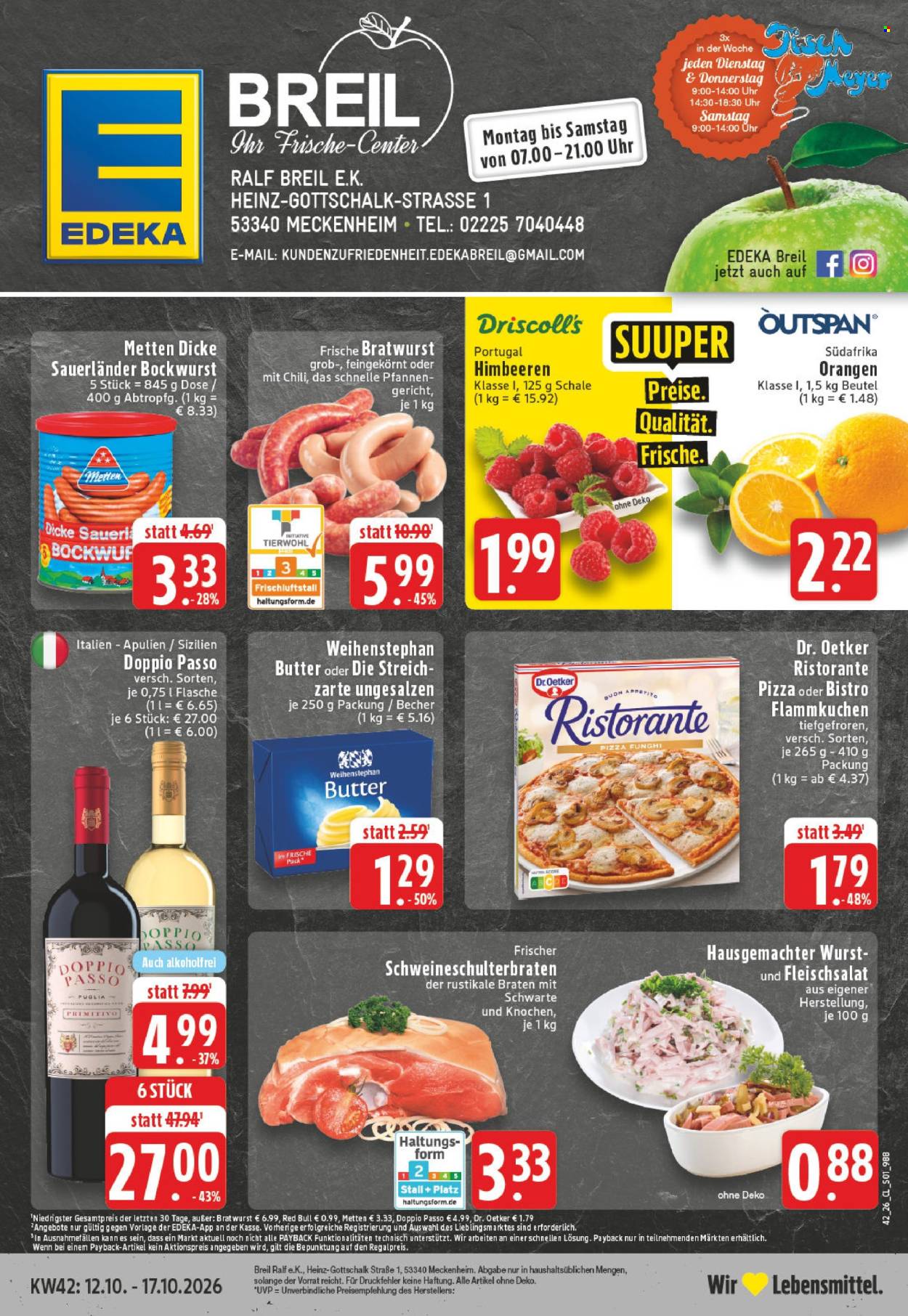 Leták Edeka - 12.10.2026 - 17.10.2026. Strana 1