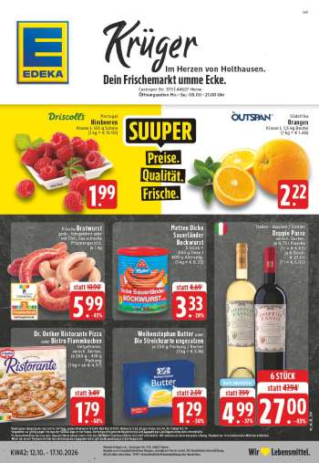 Prospekte Edeka - 12.10.2026 - 17.10.2026.