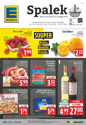 Prospekte Edeka - 12.10.2026 - 17.10.2026.