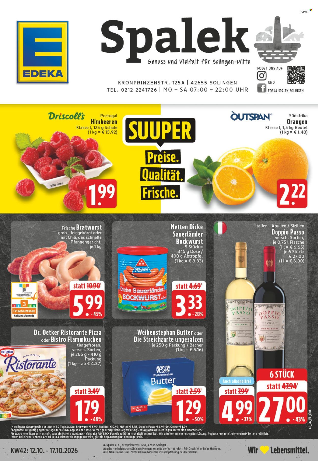 Leták Edeka - 12.10.2026 - 17.10.2026. Strana 1