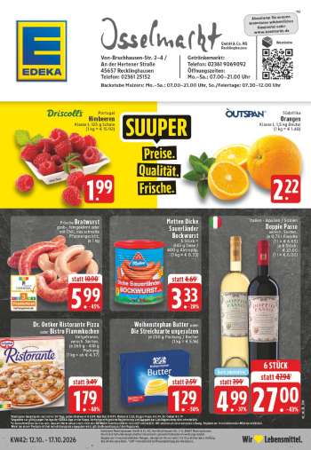 Prospekte Edeka - 12.10.2026 - 17.10.2026.