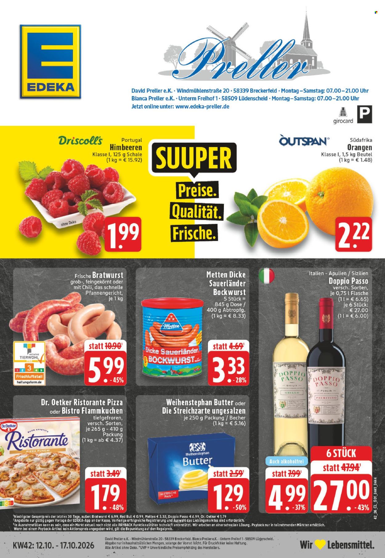 Leták Edeka - 12.10.2026 - 17.10.2026. Strana 1