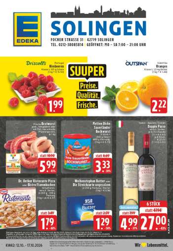 Prospekte Edeka - 12.10.2026 - 17.10.2026.