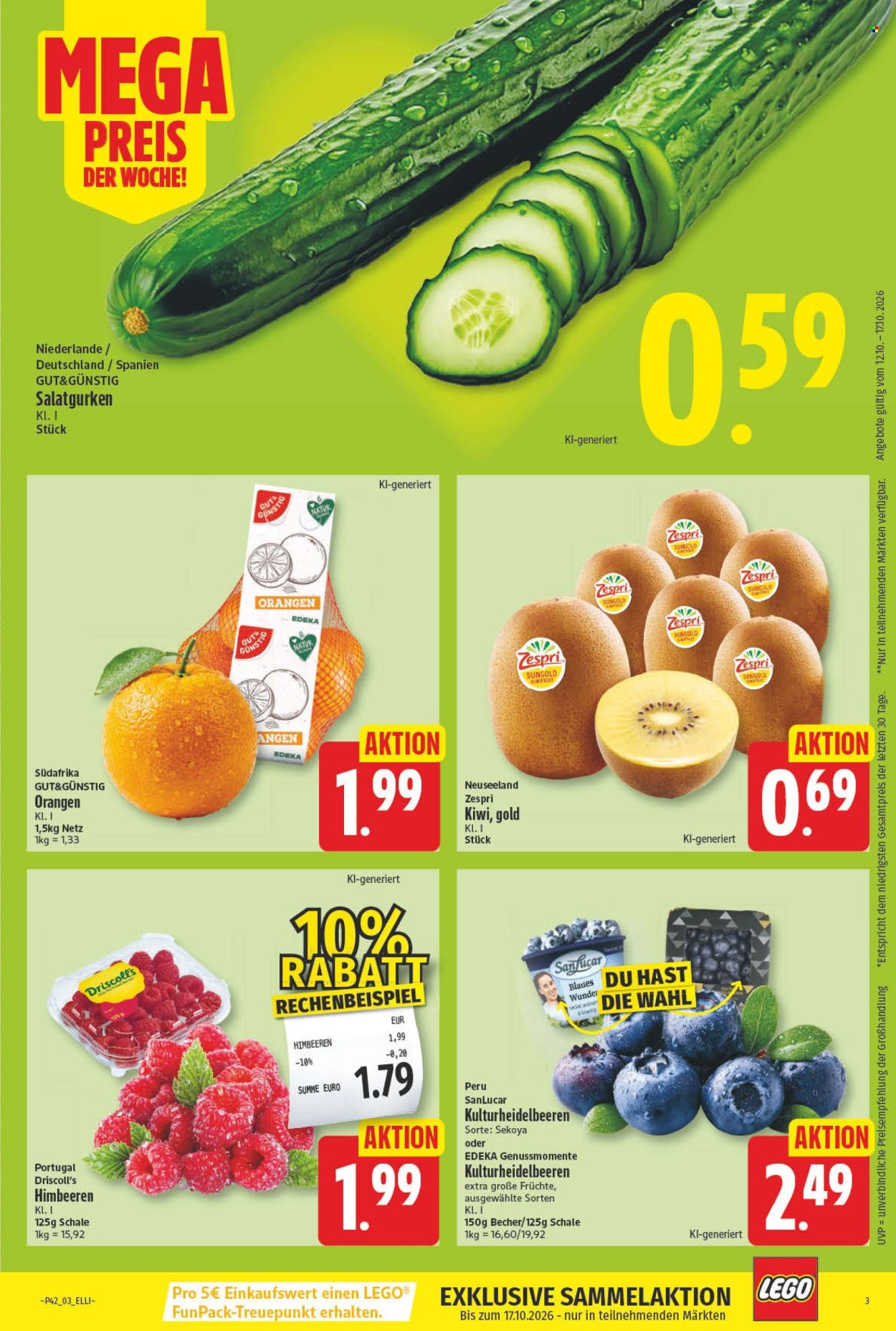 Leták Edeka - 12.10.2026 - 17.10.2026. Strana 3