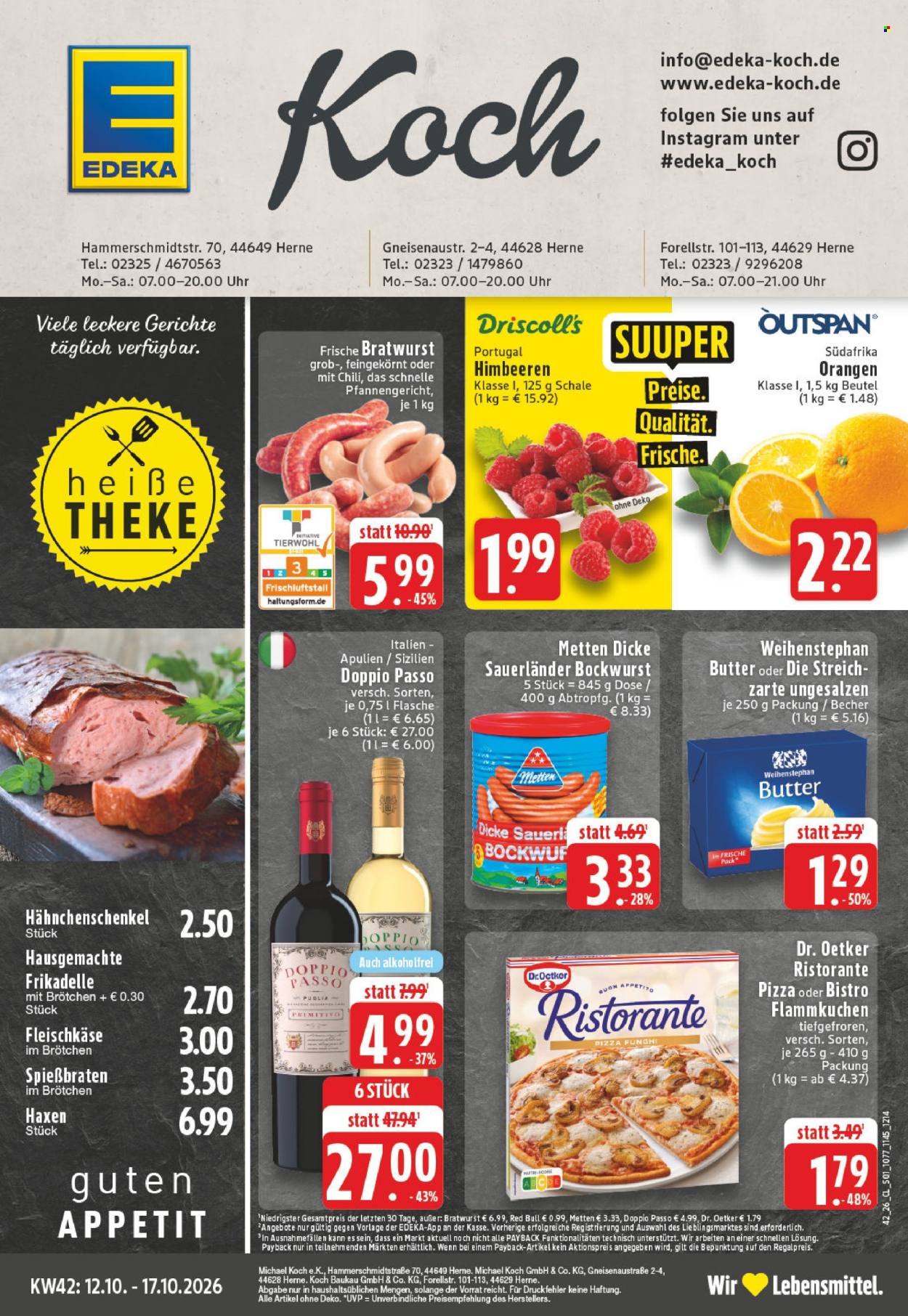 Leták Edeka - 12.10.2026 - 17.10.2026. Strana 1