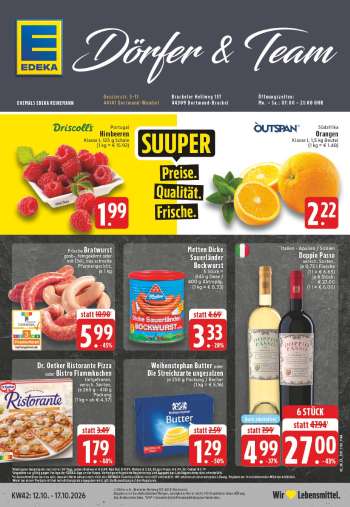Prospekte Edeka - 12.10.2026 - 17.10.2026.
