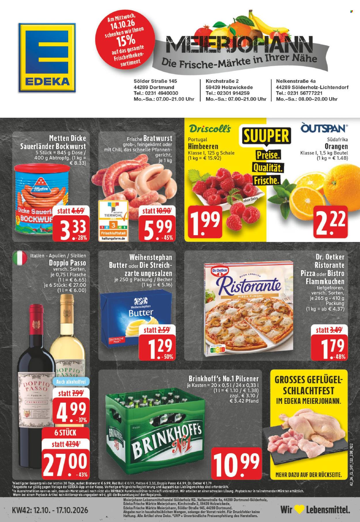 Leták Edeka - 12.10.2026 - 17.10.2026. Strana 1