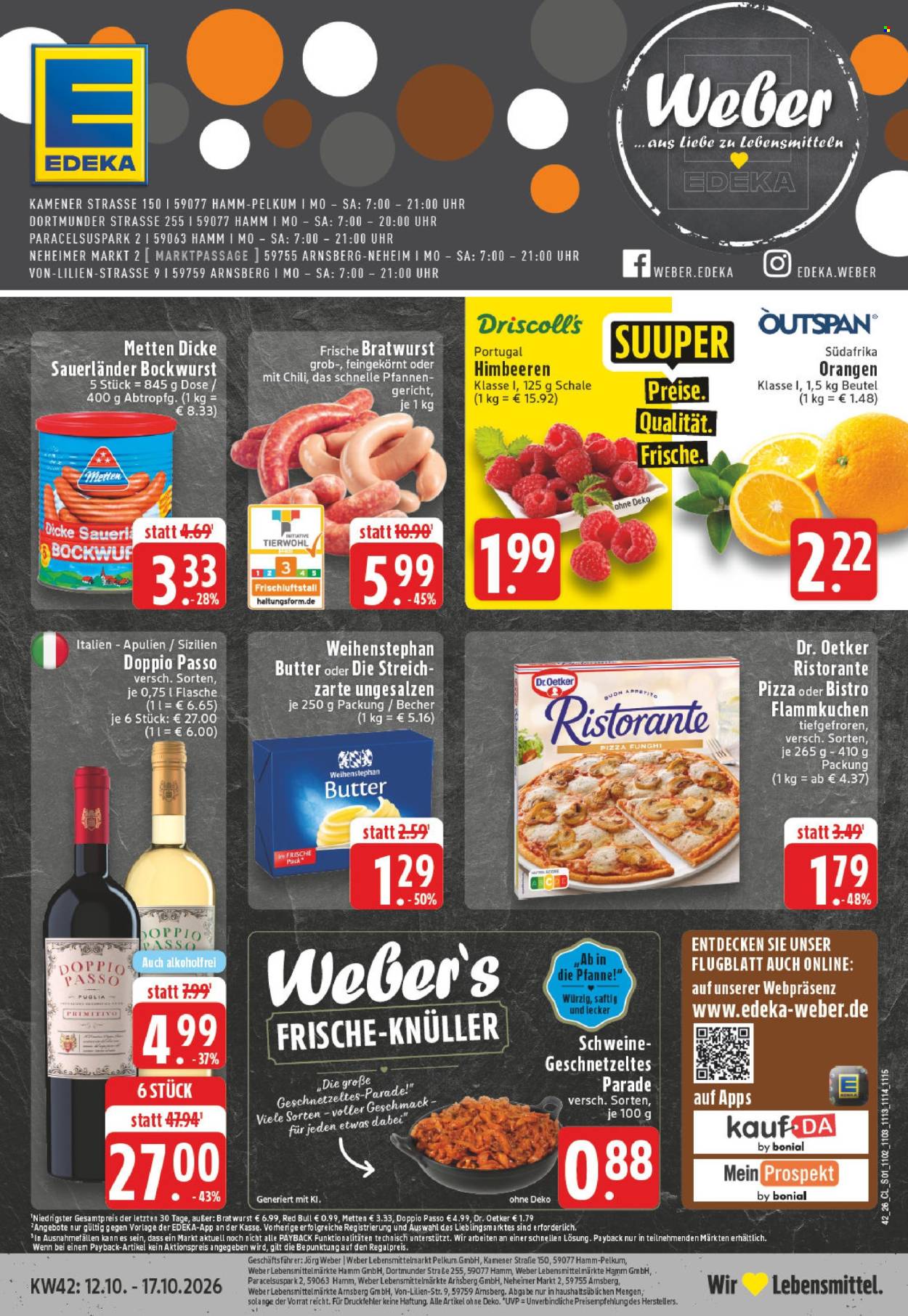Leták Edeka - 12.10.2026 - 17.10.2026. Strana 1