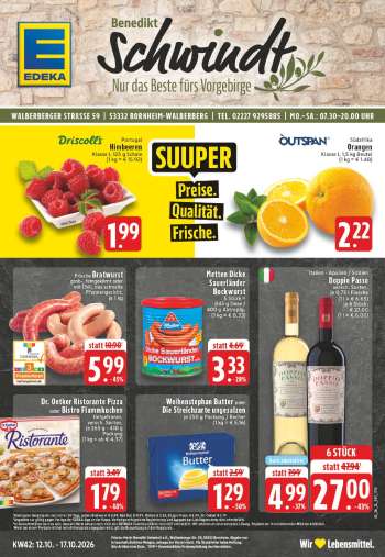 Prospekte Edeka - 12.10.2026 - 17.10.2026.