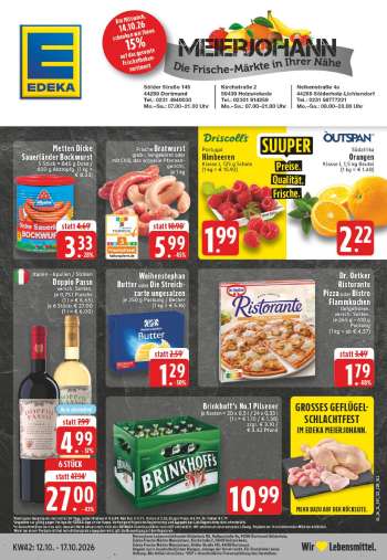 Prospekte Edeka - 12.10.2026 - 17.10.2026.