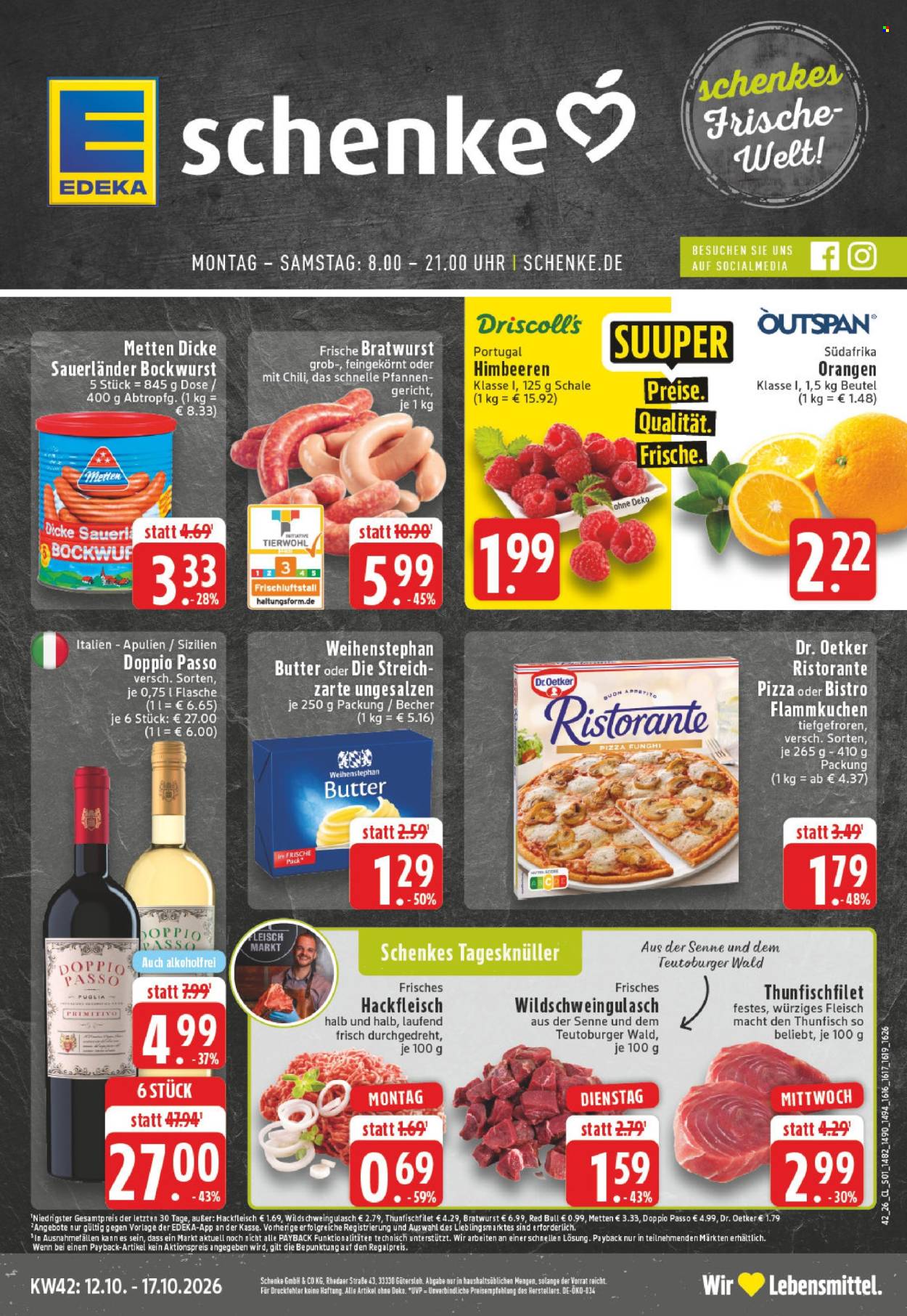 Leták Edeka - 12.10.2026 - 17.10.2026. Strana 1