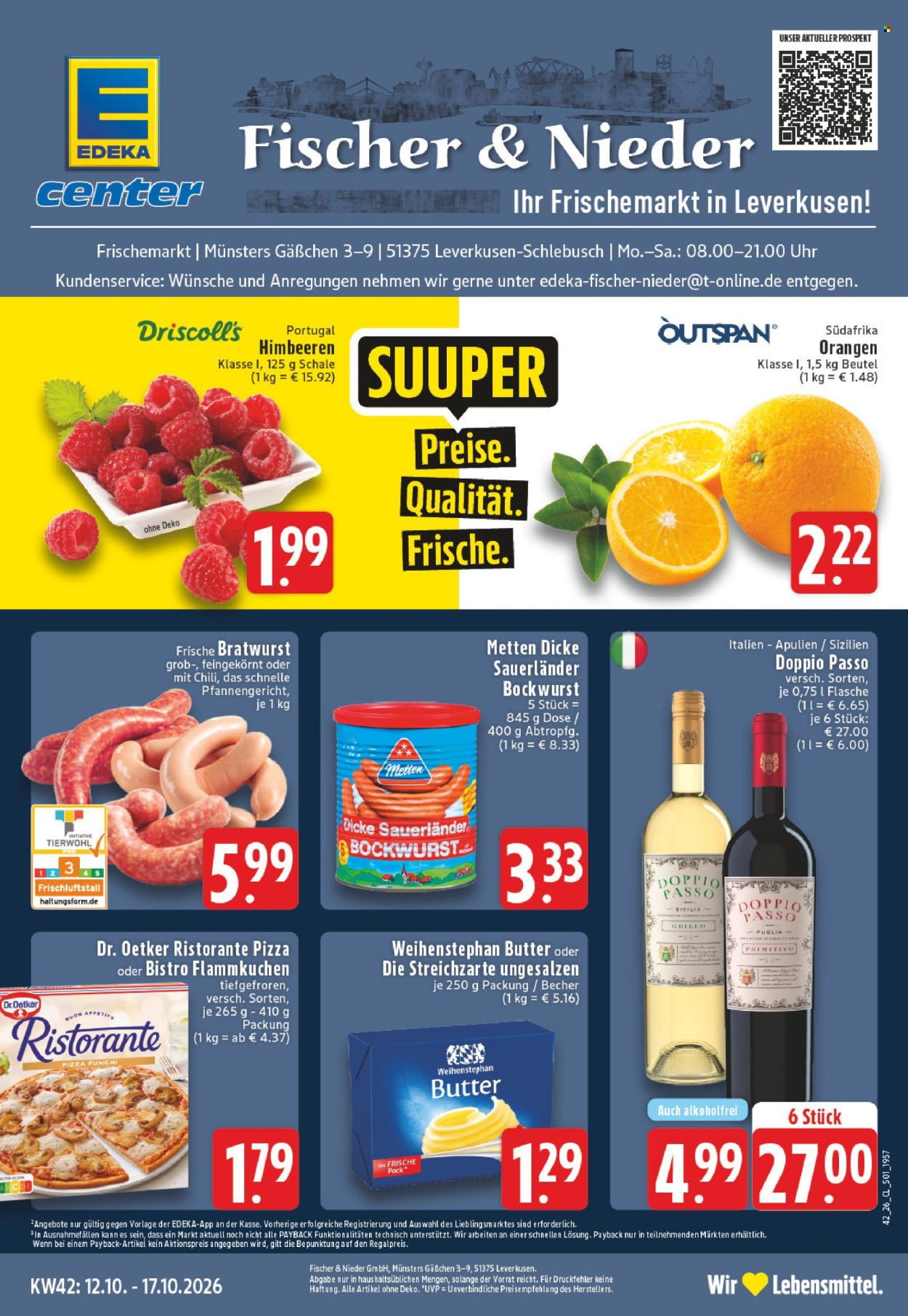 Leták Edeka - 12.10.2026 - 17.10.2026. Strana 1