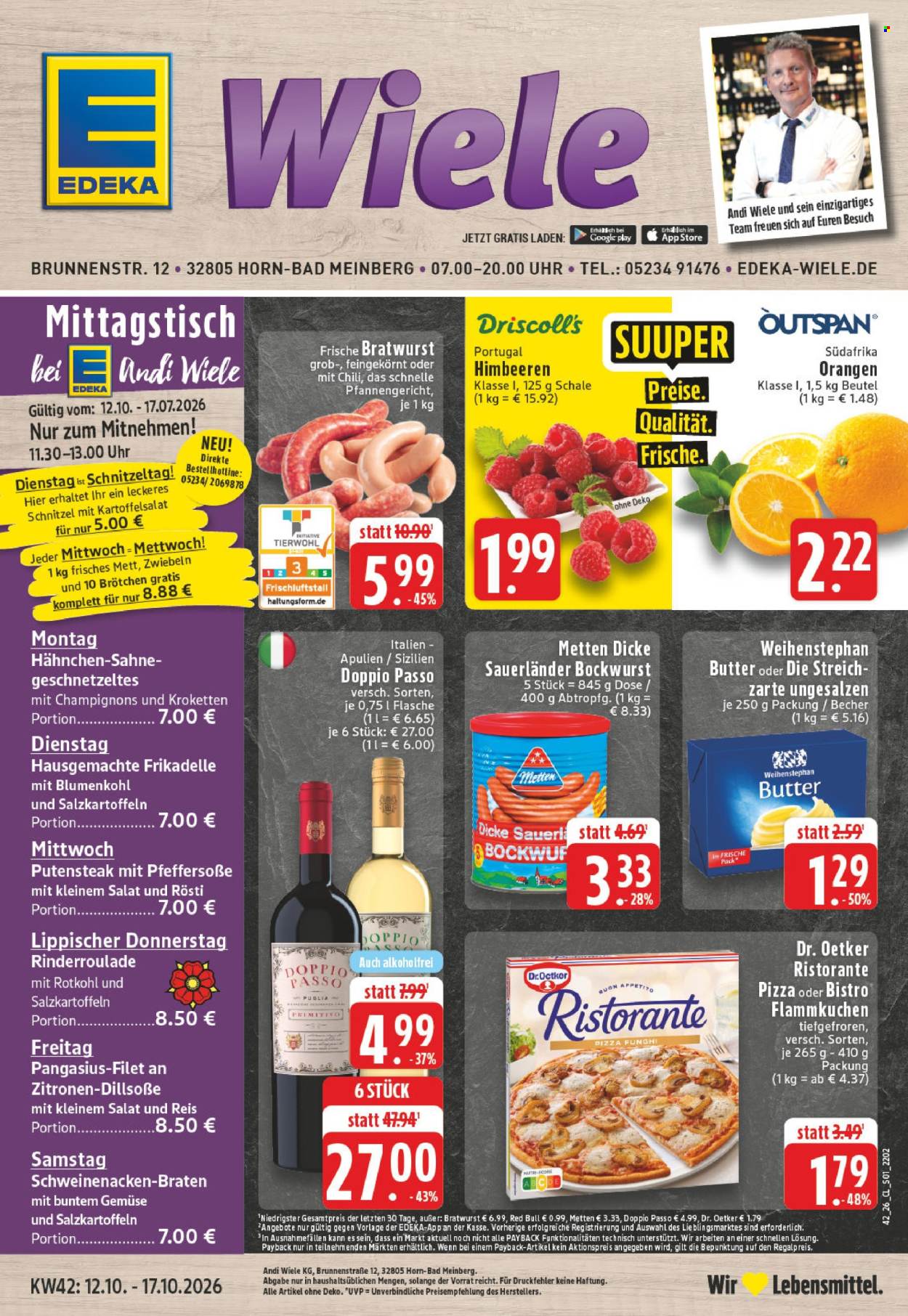 Leták Edeka - 12.10.2026 - 17.10.2026. Strana 1