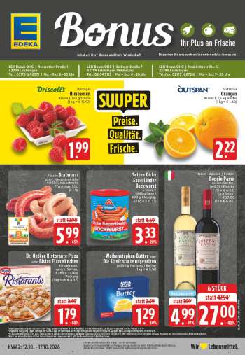 Prospekte Edeka - 12.10.2026 - 17.10.2026.
