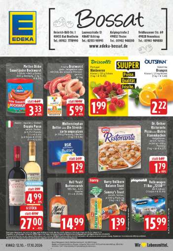 Prospekte Edeka - 12.10.2026 - 17.10.2026.